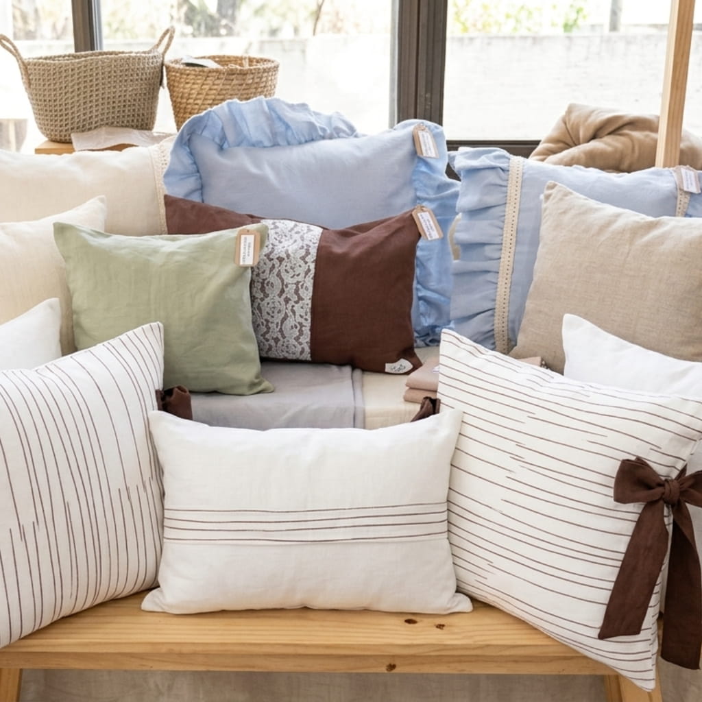 almohadones rugiada textil