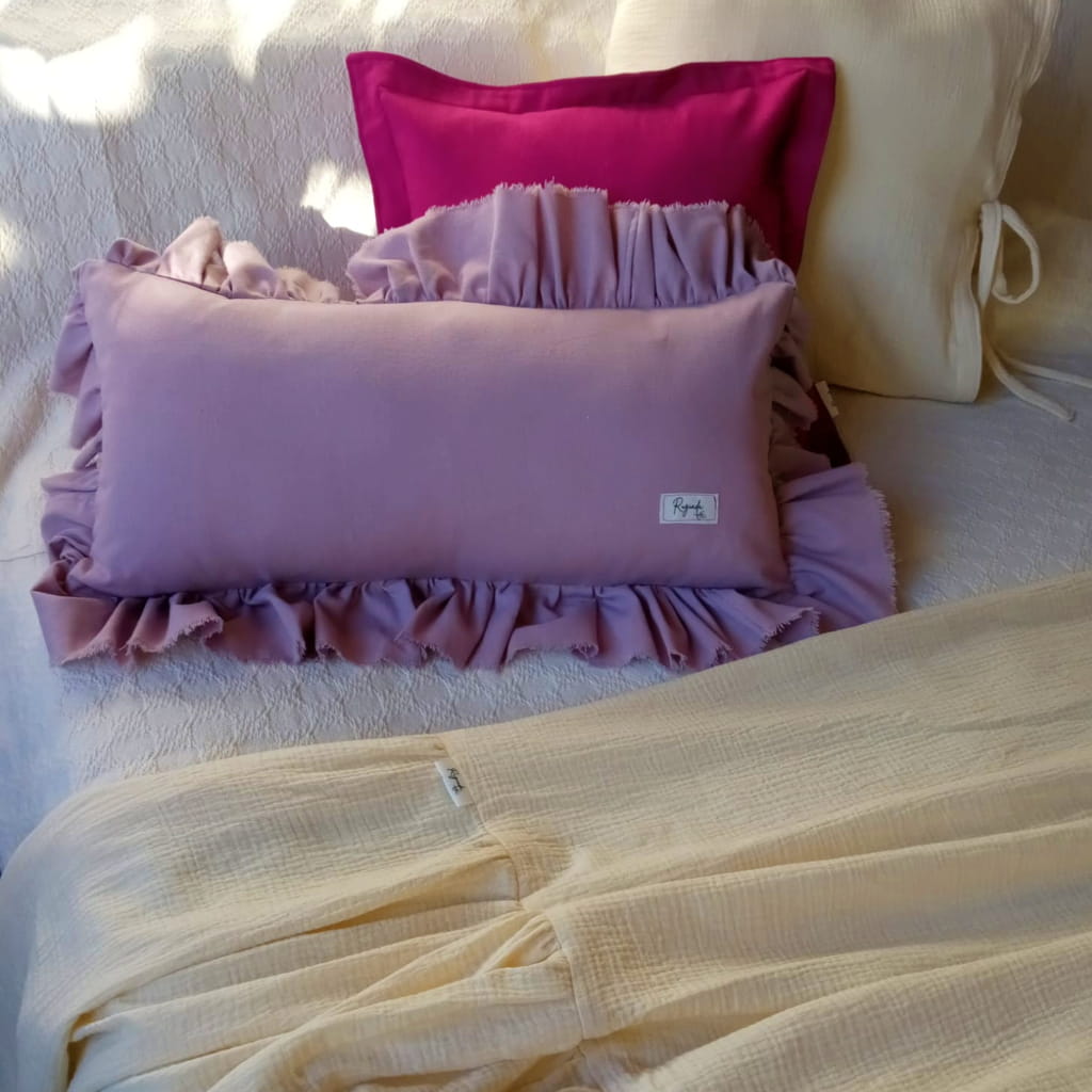 almohadones fundas lino tusor rugiada