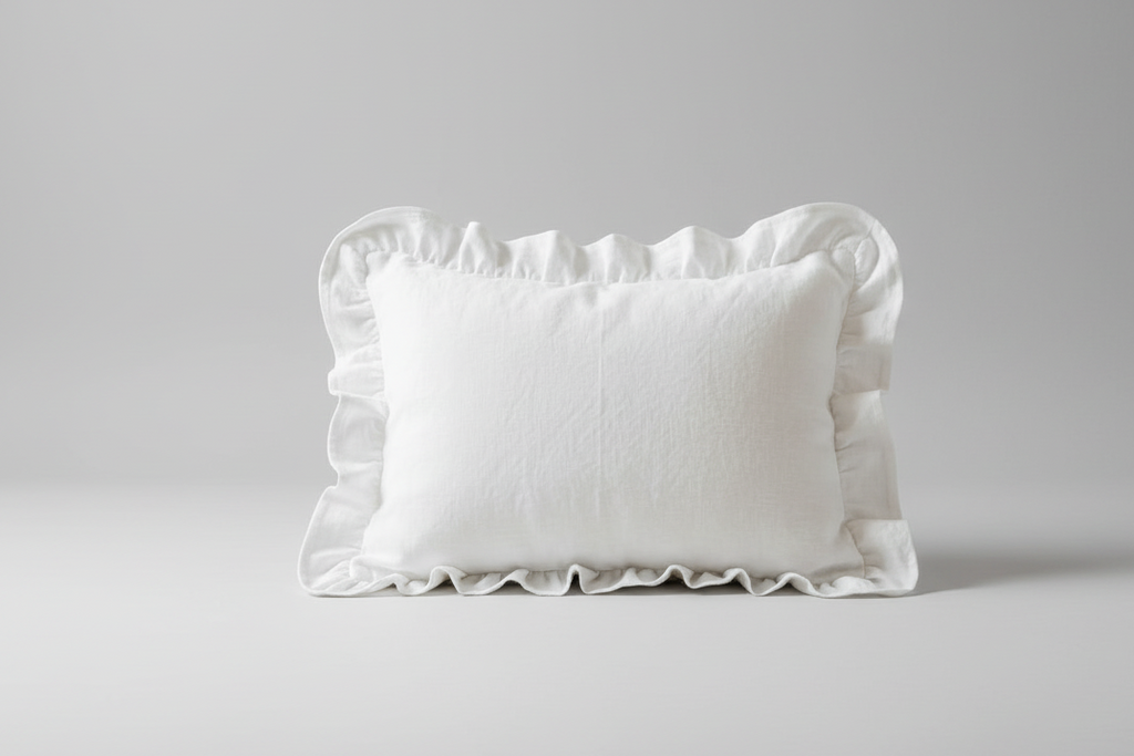 Almohadòn blanco lino Rugiada