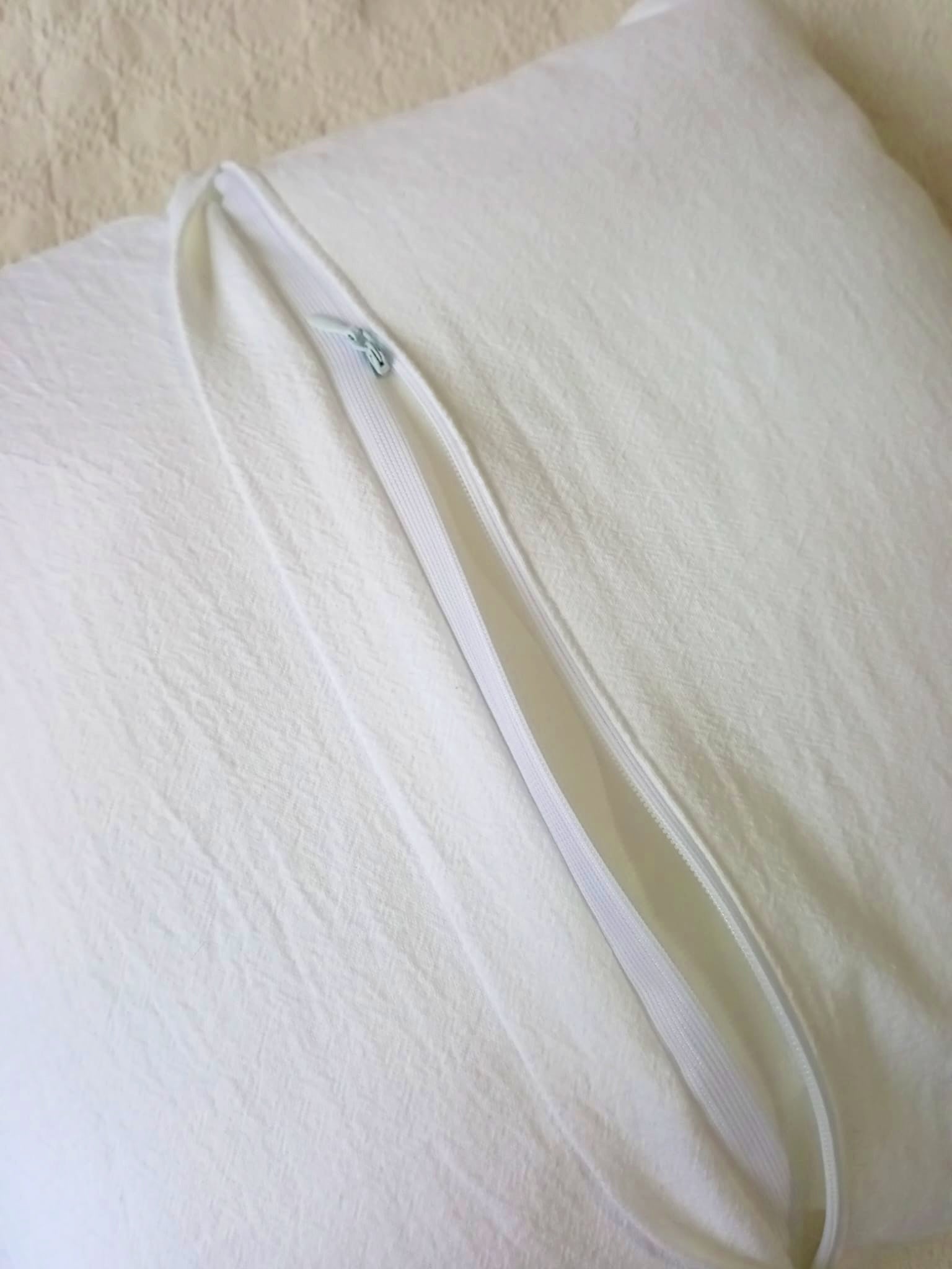 Almohadon lino blanco Rugiada