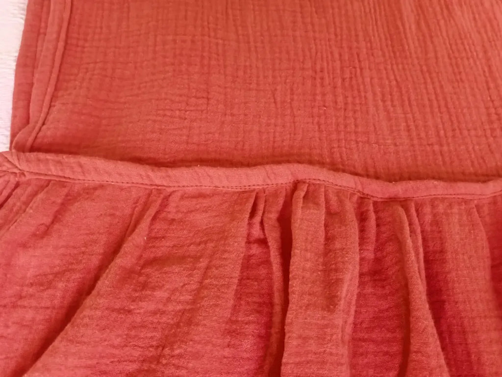 Pie de Cama, Manta decorativa Trhow cama o sofa. Colores c/ Volados Rugiada