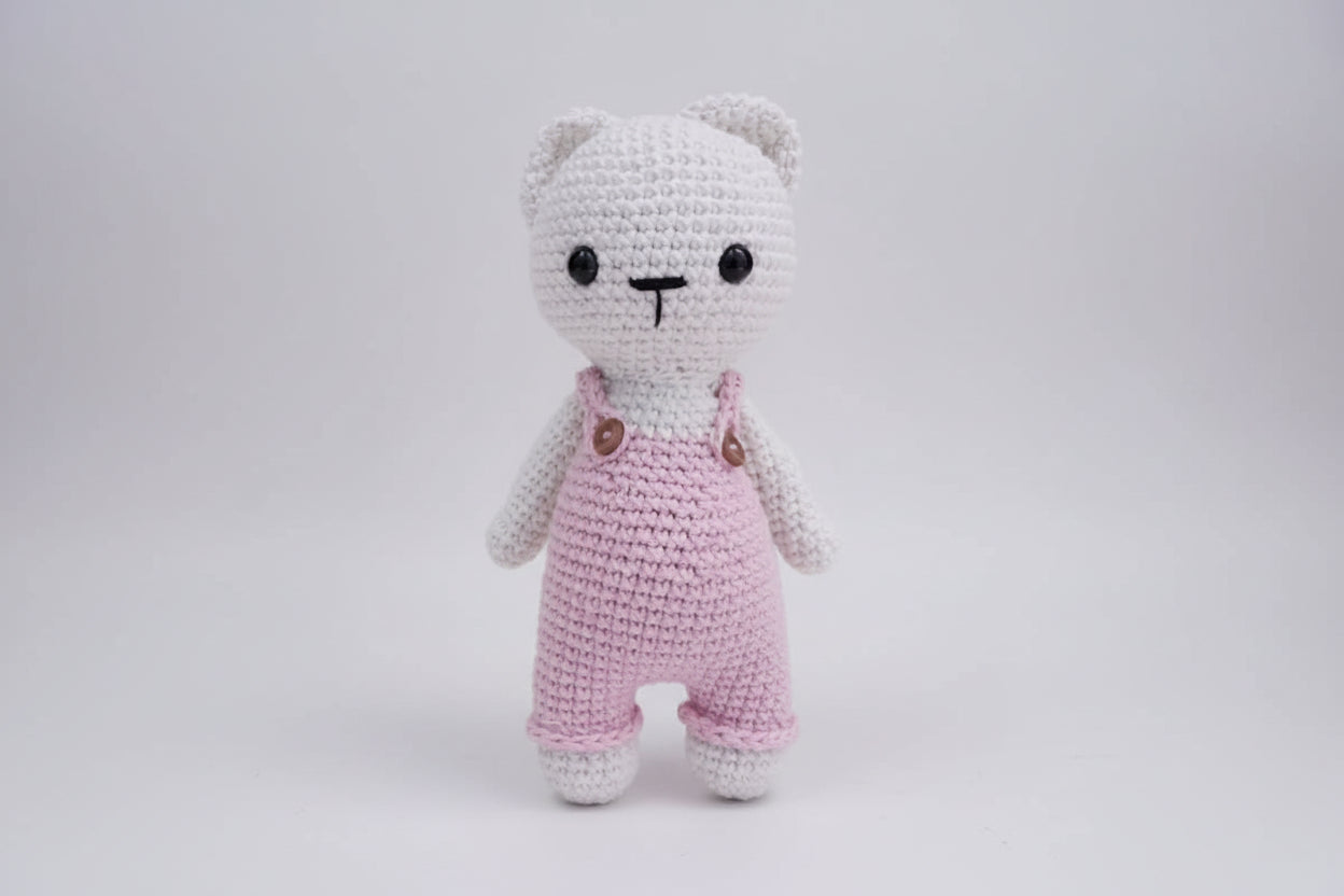 Osito De Peluche Tejido Crochet Amigurumi Artesanal 22cm