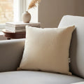 Funda De Almohadón Tusor Celeste / Beige 45 X 45 C Cierre Beige Tusor - Rugiada