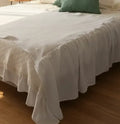 Pie De Cama Manta Deco Sofa Throw Blanco Panal Volados 2.5 M Blanco Volados