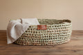 Cesta Canasta Tejida en Fibras Naturales Multiuso Ecológico 33 x 23 cm - Rugiada
