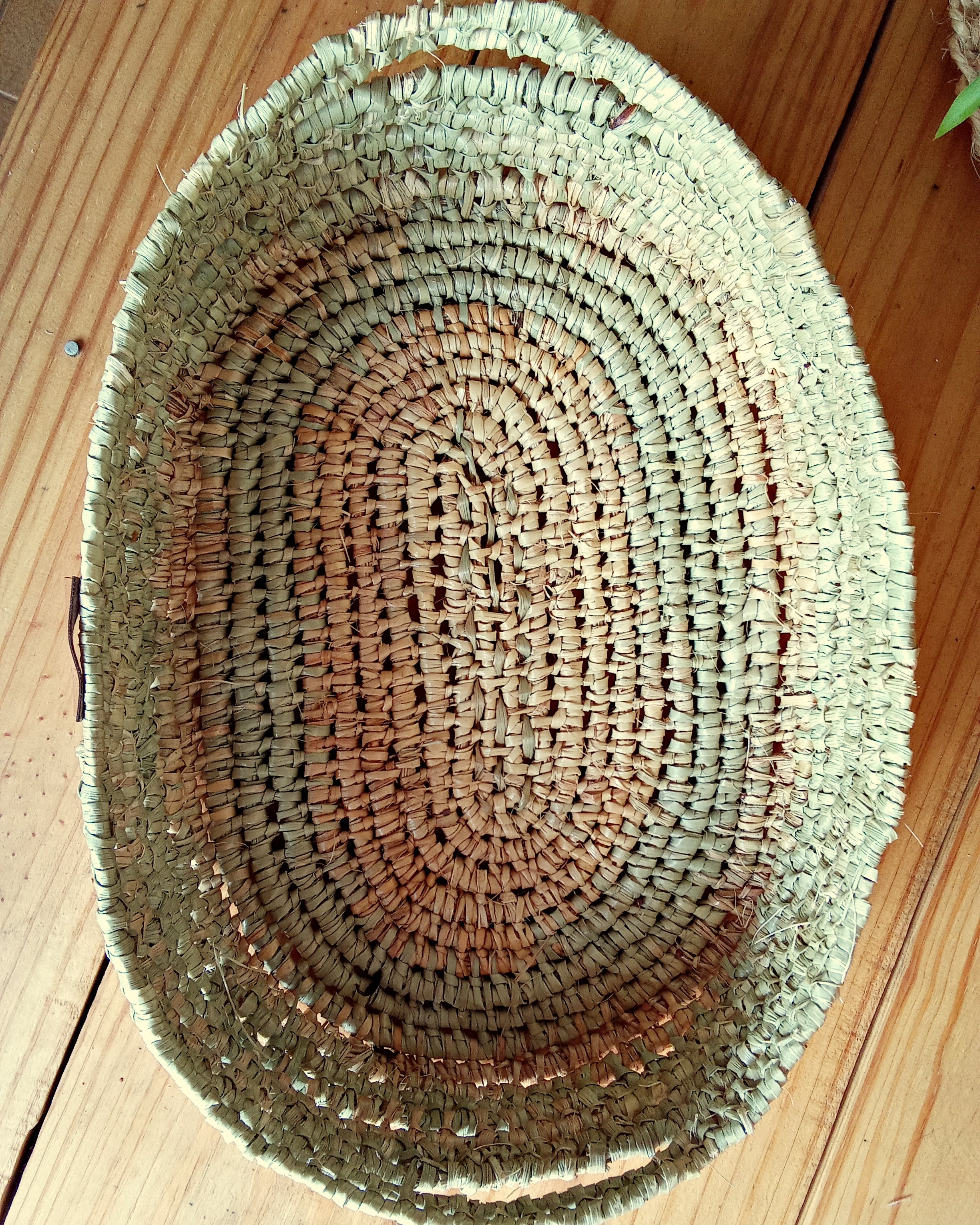 Cesta Canasta Tejida en Fibras Naturales Multiuso Ecológico 33 x 23 cm - Rugiada