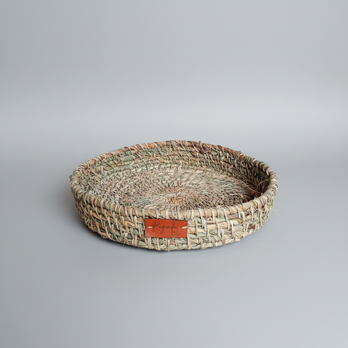 Canasto Cesta Centro De Mesa 25 cm - Fibra Natural Multiuso Rugiada