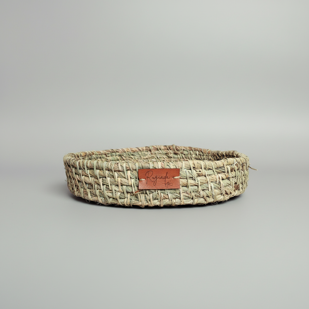 Canasto Cesta Centro De Mesa 25 cm - Fibra Natural Multiuso Rugiada