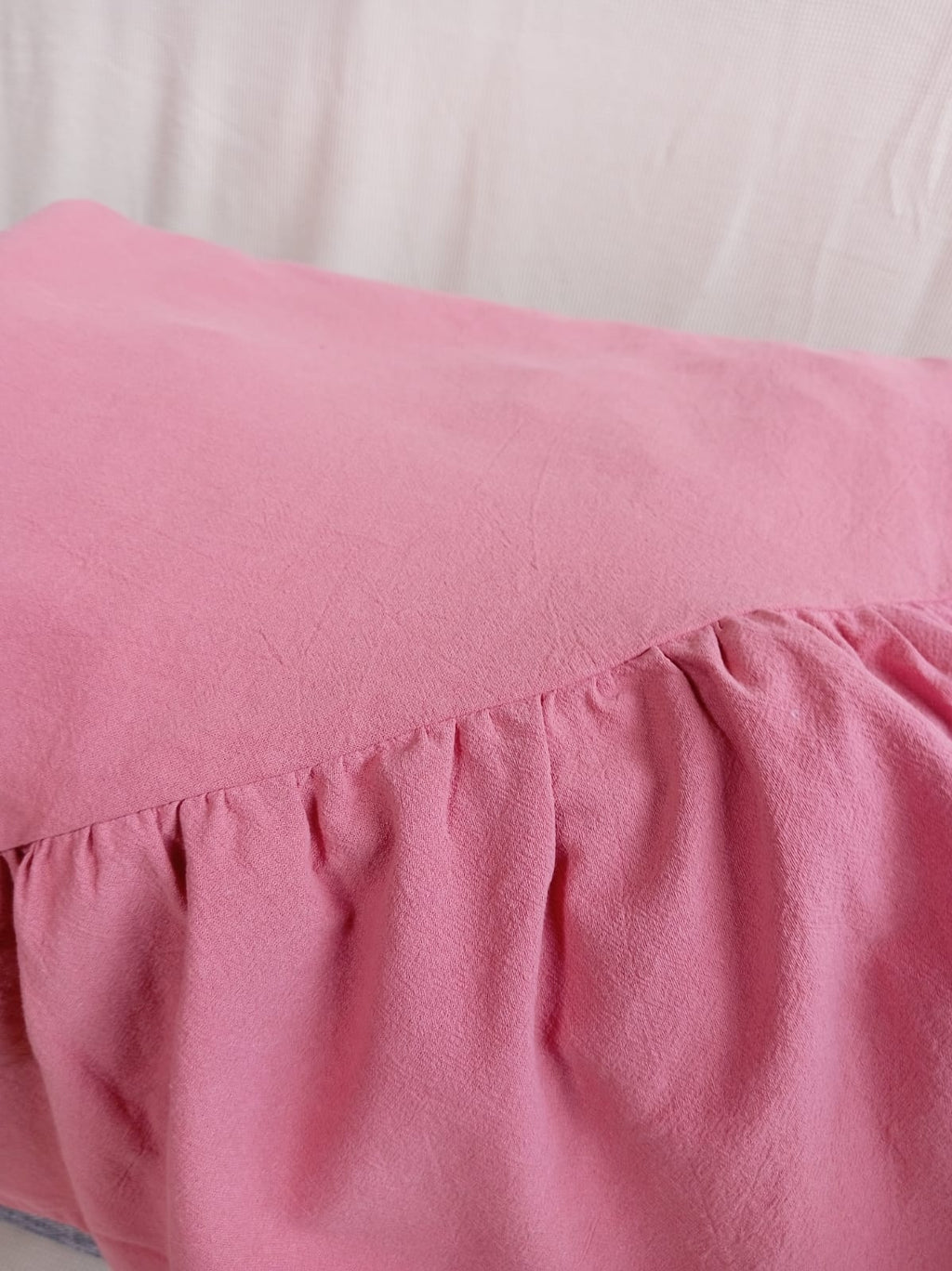 Mantel Redondo 100 Cm Rugiada Textil Volados coral tusor