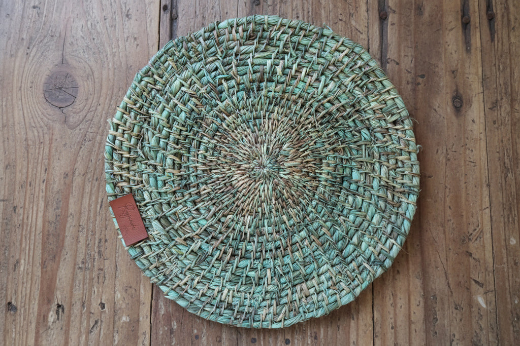 Individual Posaplatos Apoya Platos X 4 Tejido Natural 26cm Tostado - Rugiada