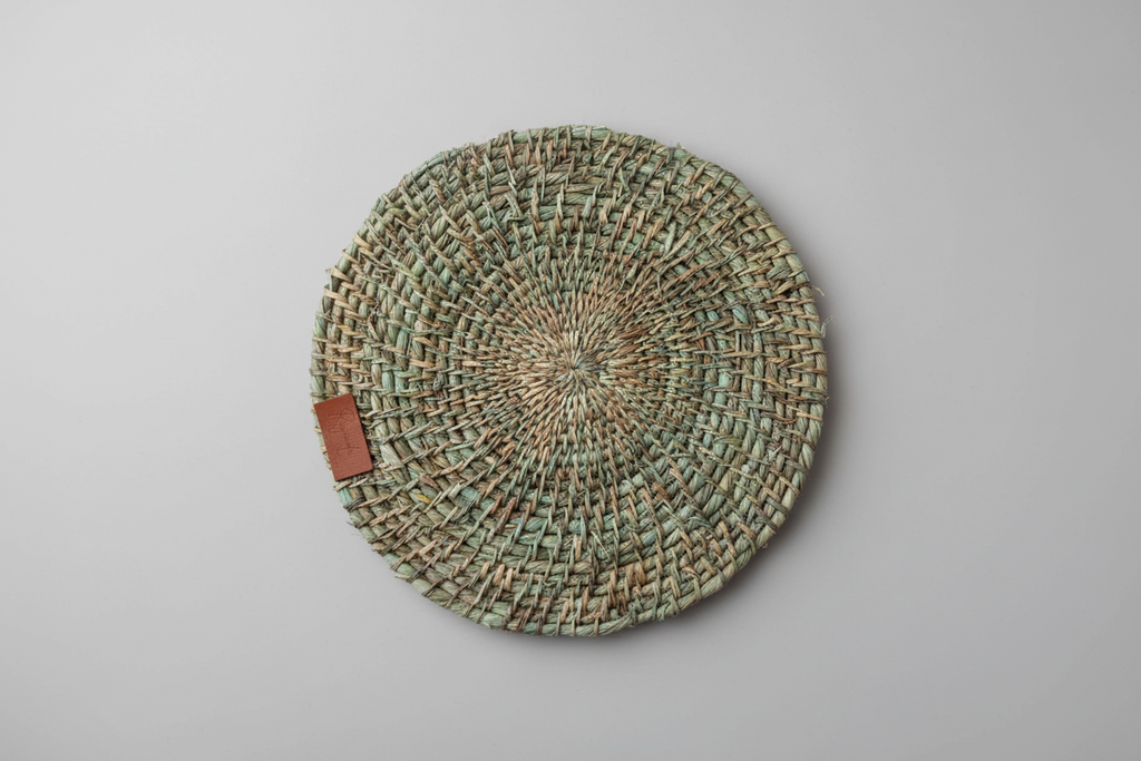 Individual Posaplatos Apoya Platos X 4 Tejido Natural 26cm Tostado - Rugiada