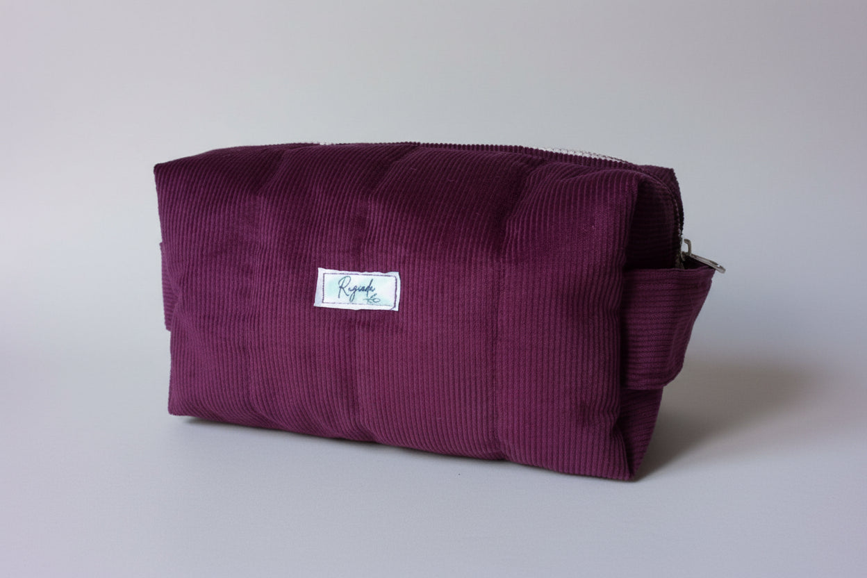 Necessaire / Neceser Pana Borravino Bordeaux 23 Cm