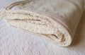 pie de cama throw manta de sherpa y tusor beige Rugiada