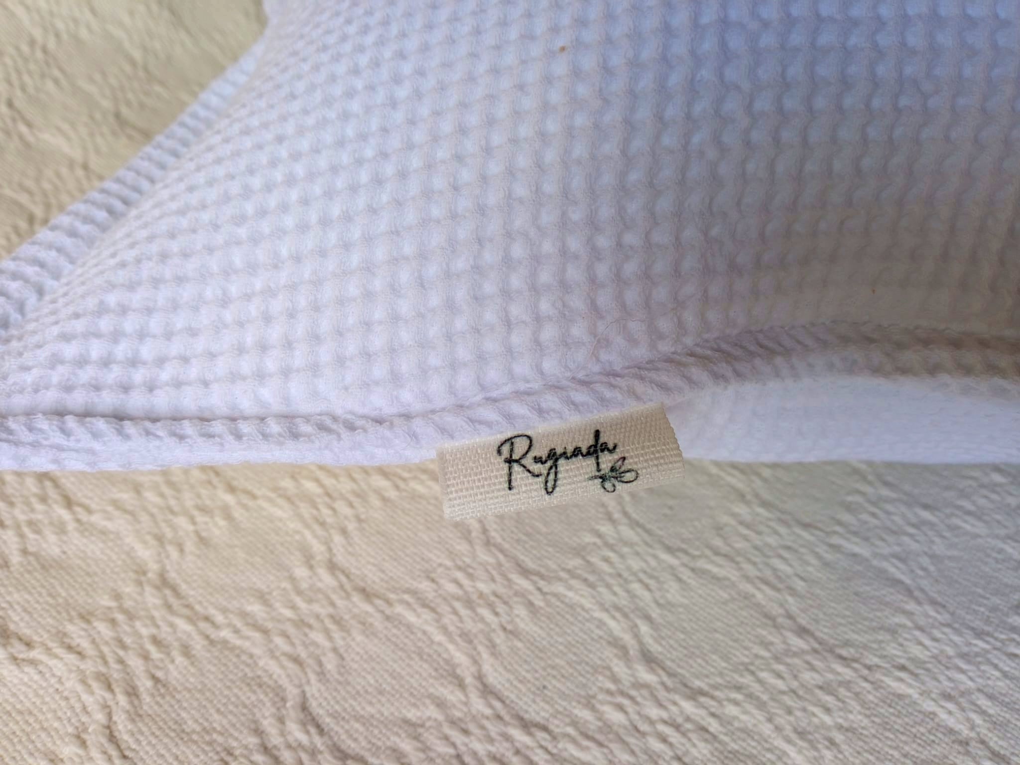 Funda de Almohadón Waffle algodón color blanco 40 x 40 Rugiada