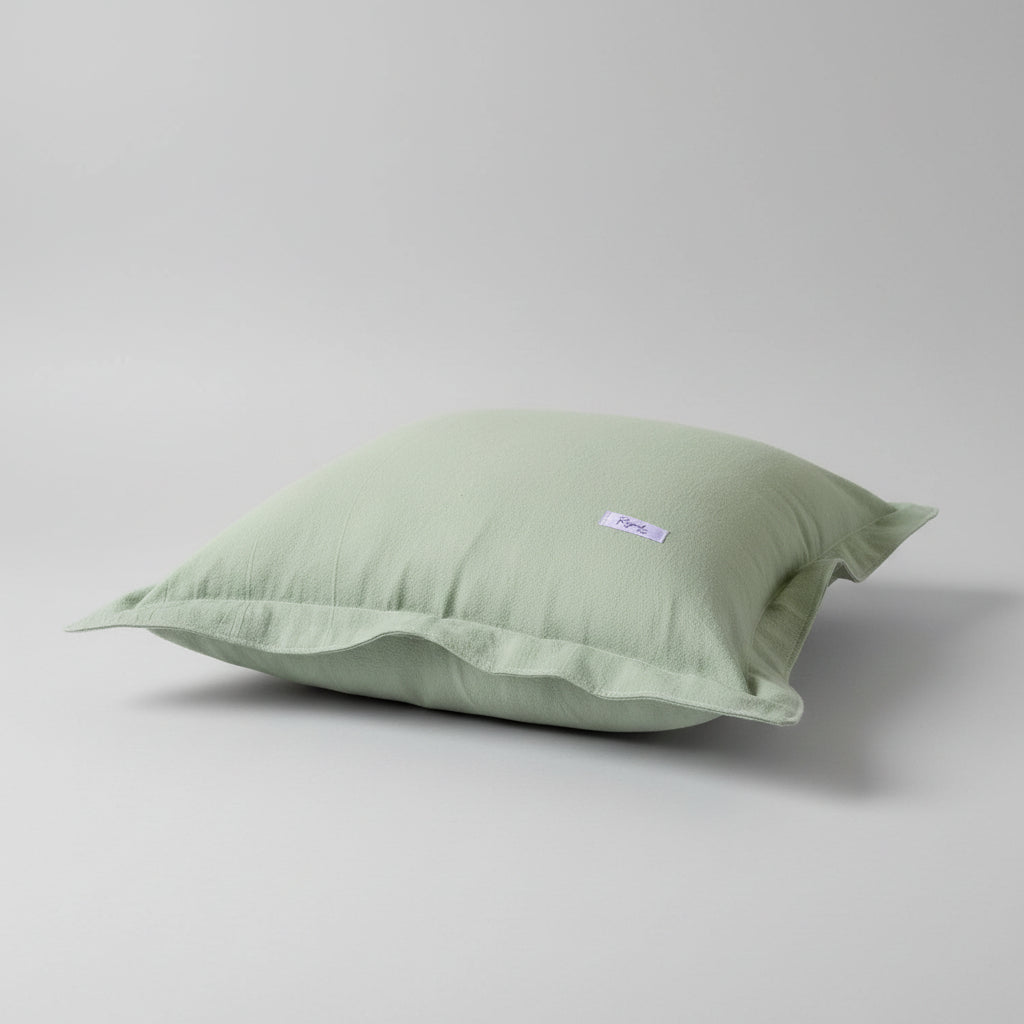 Funda de Almohadon tusor verde claro