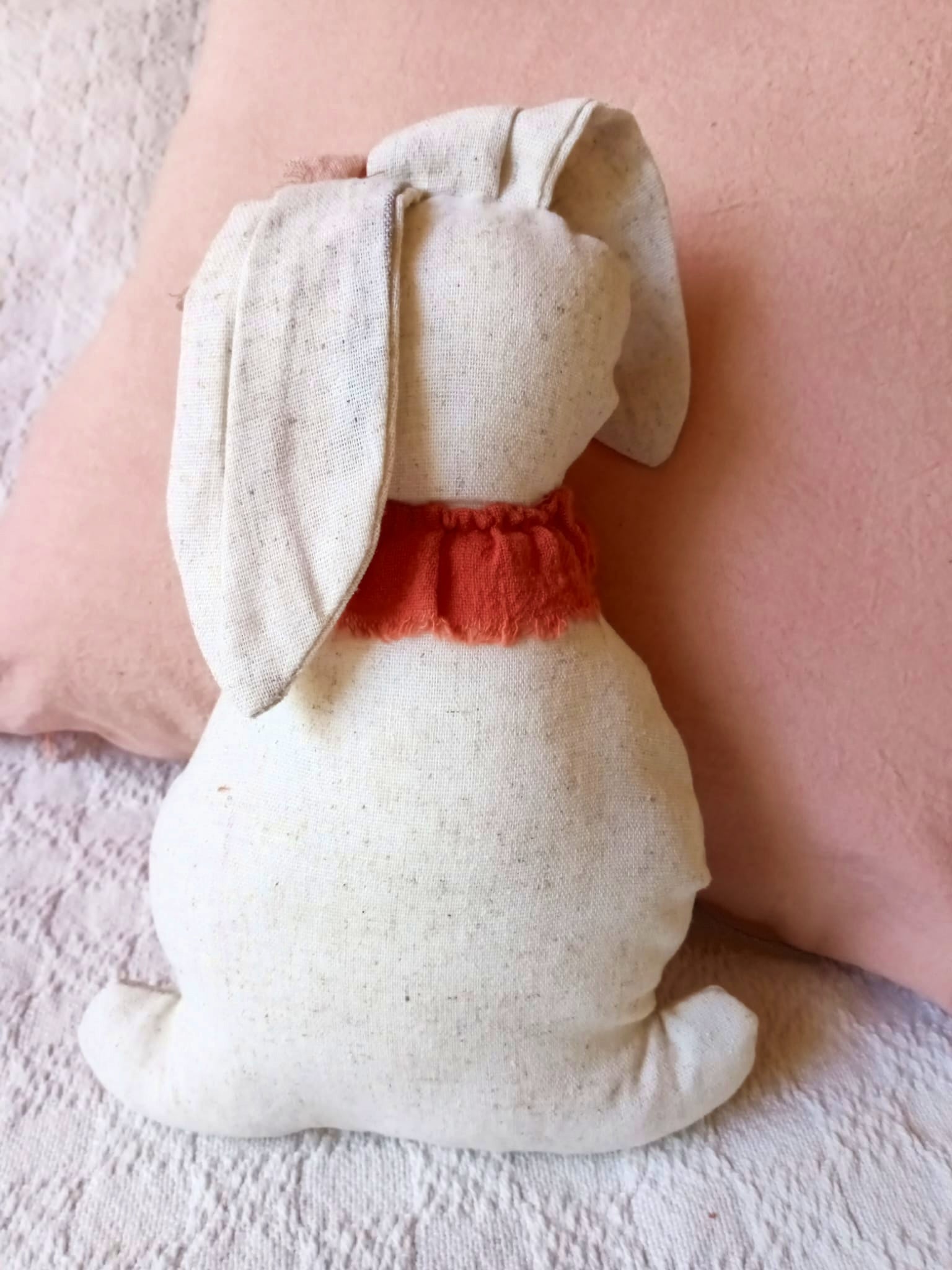 Conejita De Apego Tela Lino Viscosa Desde 0 Mes En Adelante - Rugiada