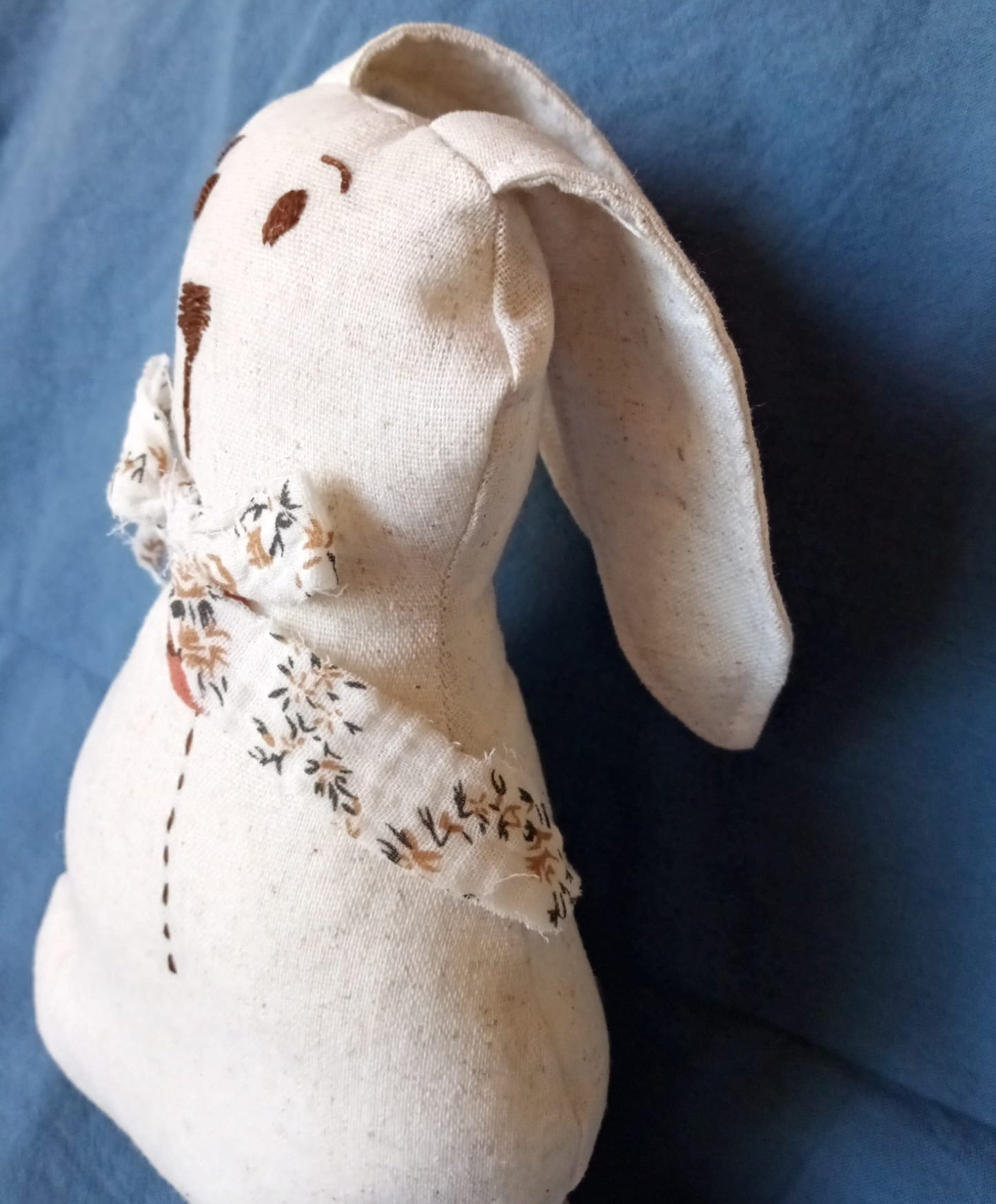 Conejito De Apego Tela Lino Viscosa / Desde 0 Mes