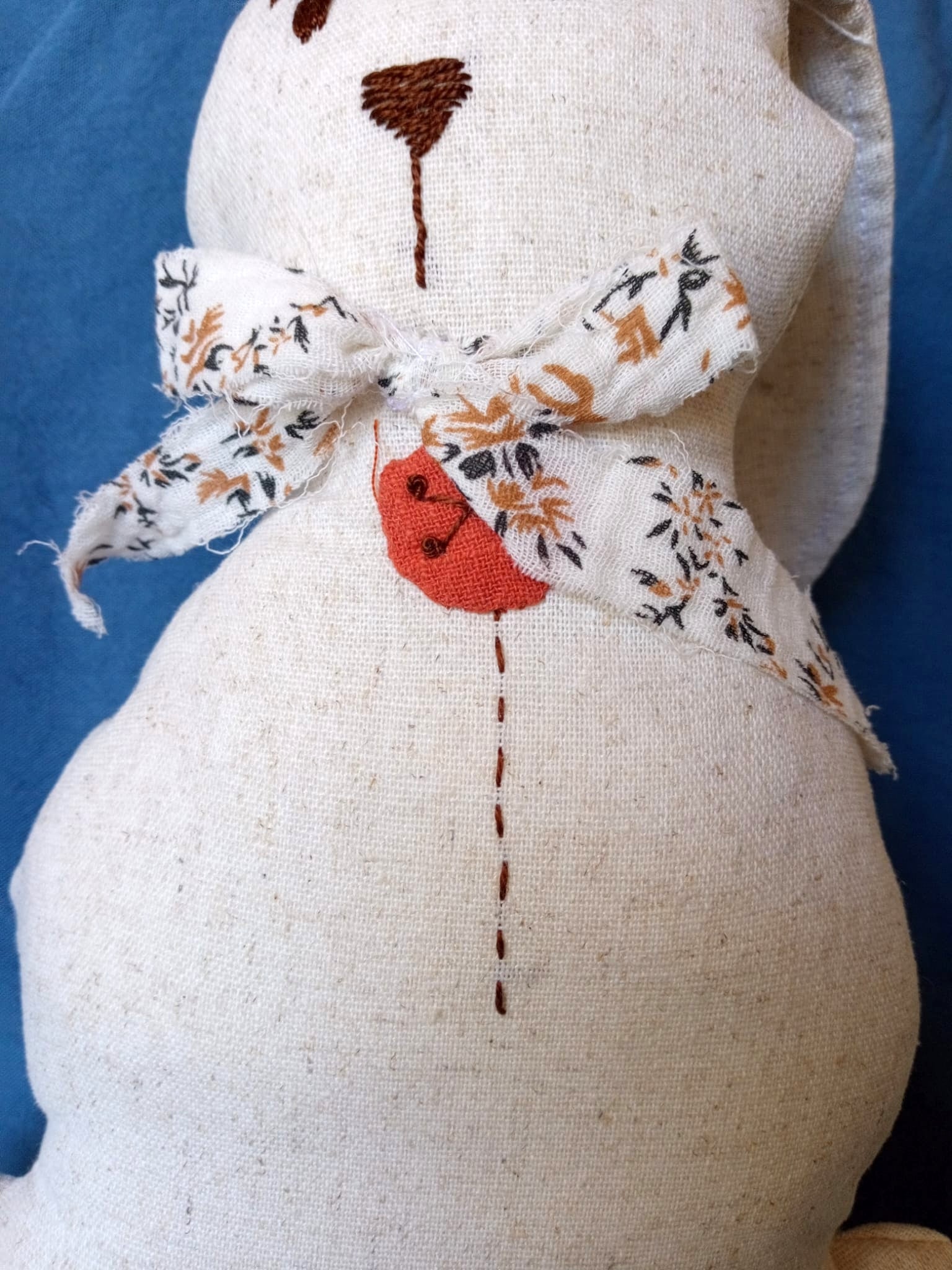 Conejito De Apego Tela Lino Viscosa / Desde 0 Mes