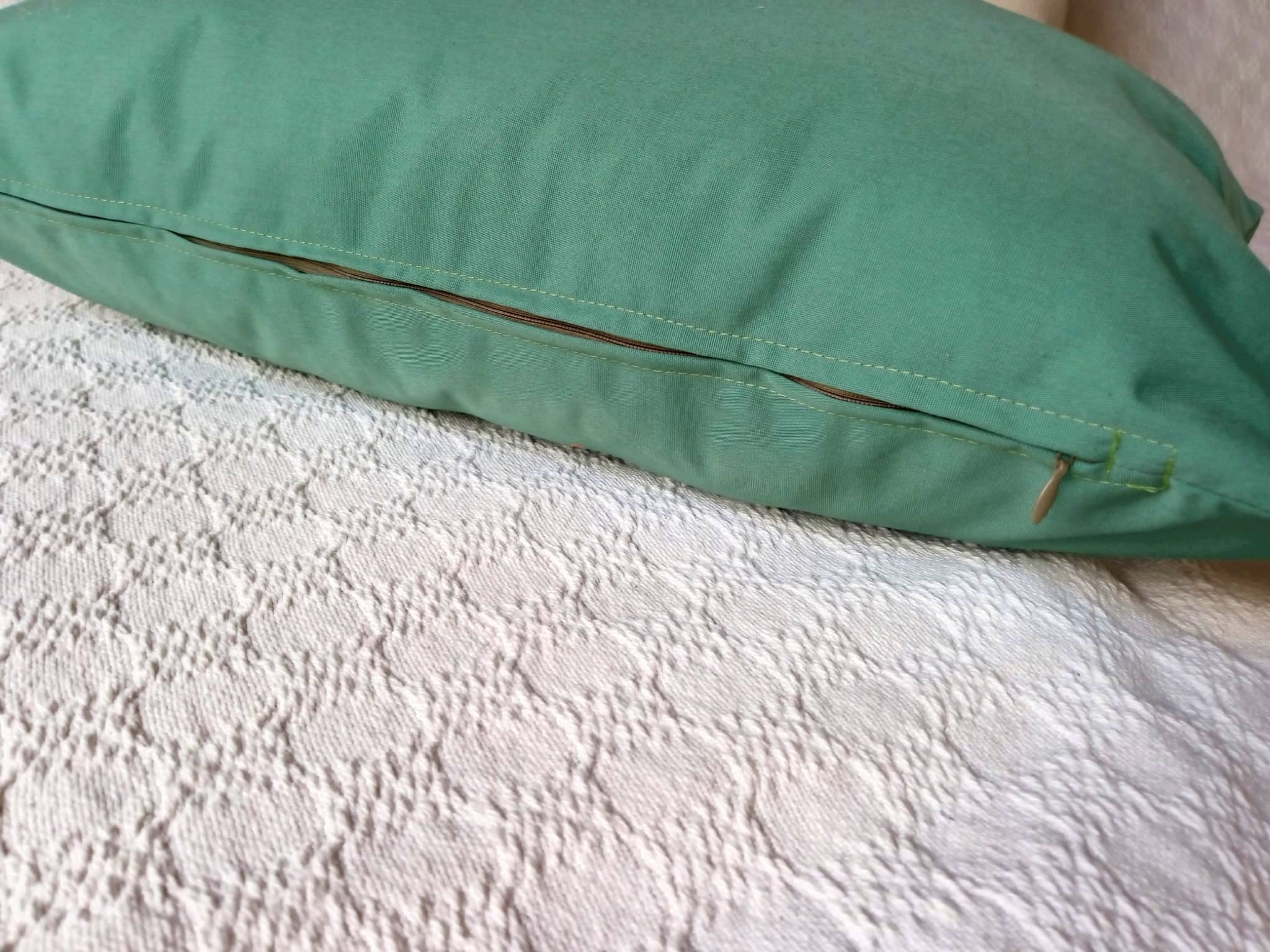 Funda De Almohadón 50 X 30 Verde Musgo C/ Cierre - Rugiada Verde Musgo