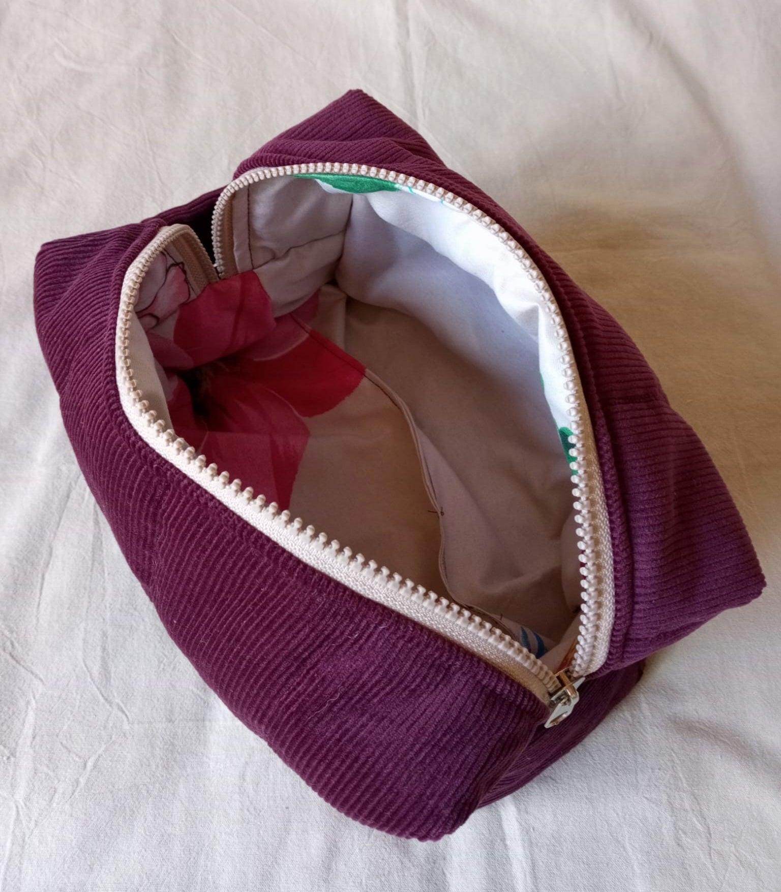 Necessaire / Neceser Pana Borravino Bordeaux 23 Cm