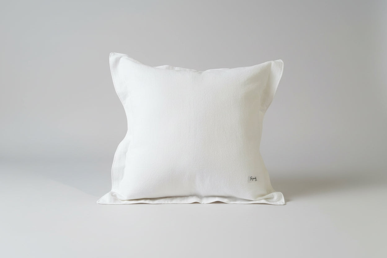Funda de Almohadon tusor blanco