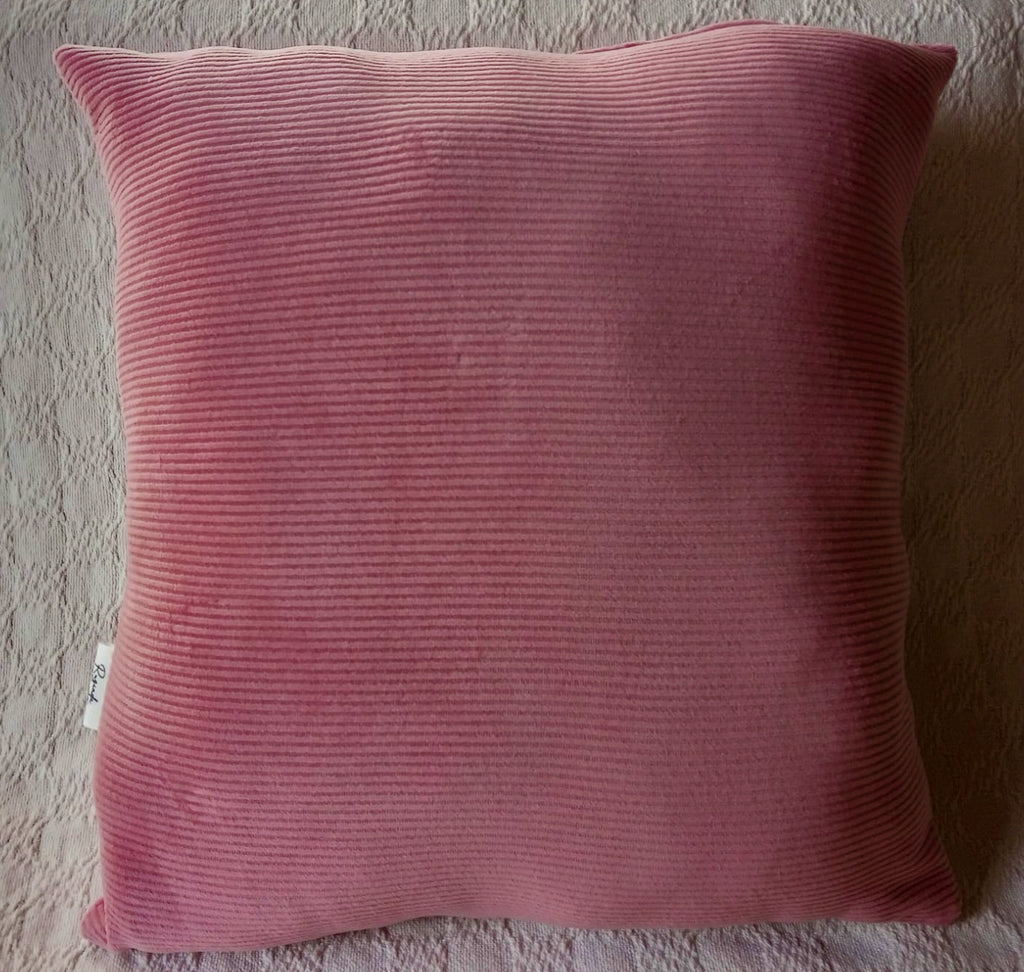 Funda de Almohadón Rosa Beige Gris 40 x 40 cm Con relleno de guata siliconada - Rugiada