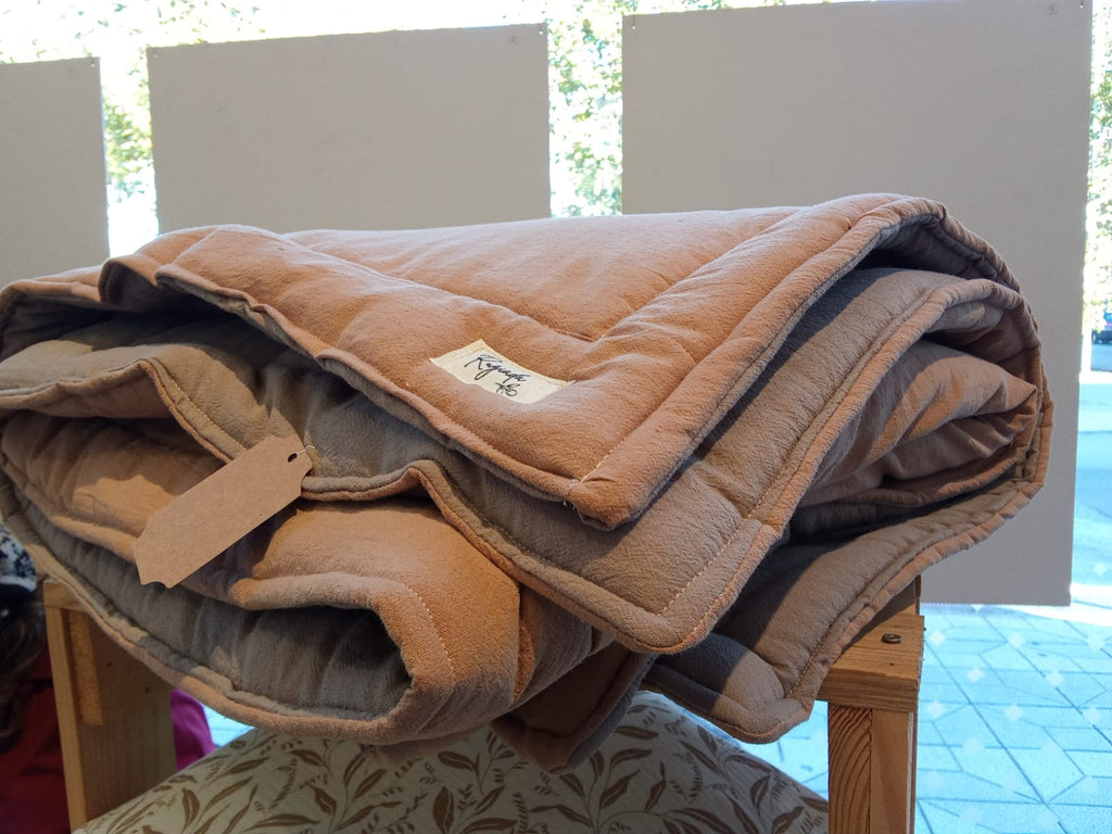Pillow, Pie De Cama, Tusor 180cm Taupe y Canela - Rugiada