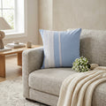 Almohadón Celeste Algodón Broderie 40x40 Rugiada Textil