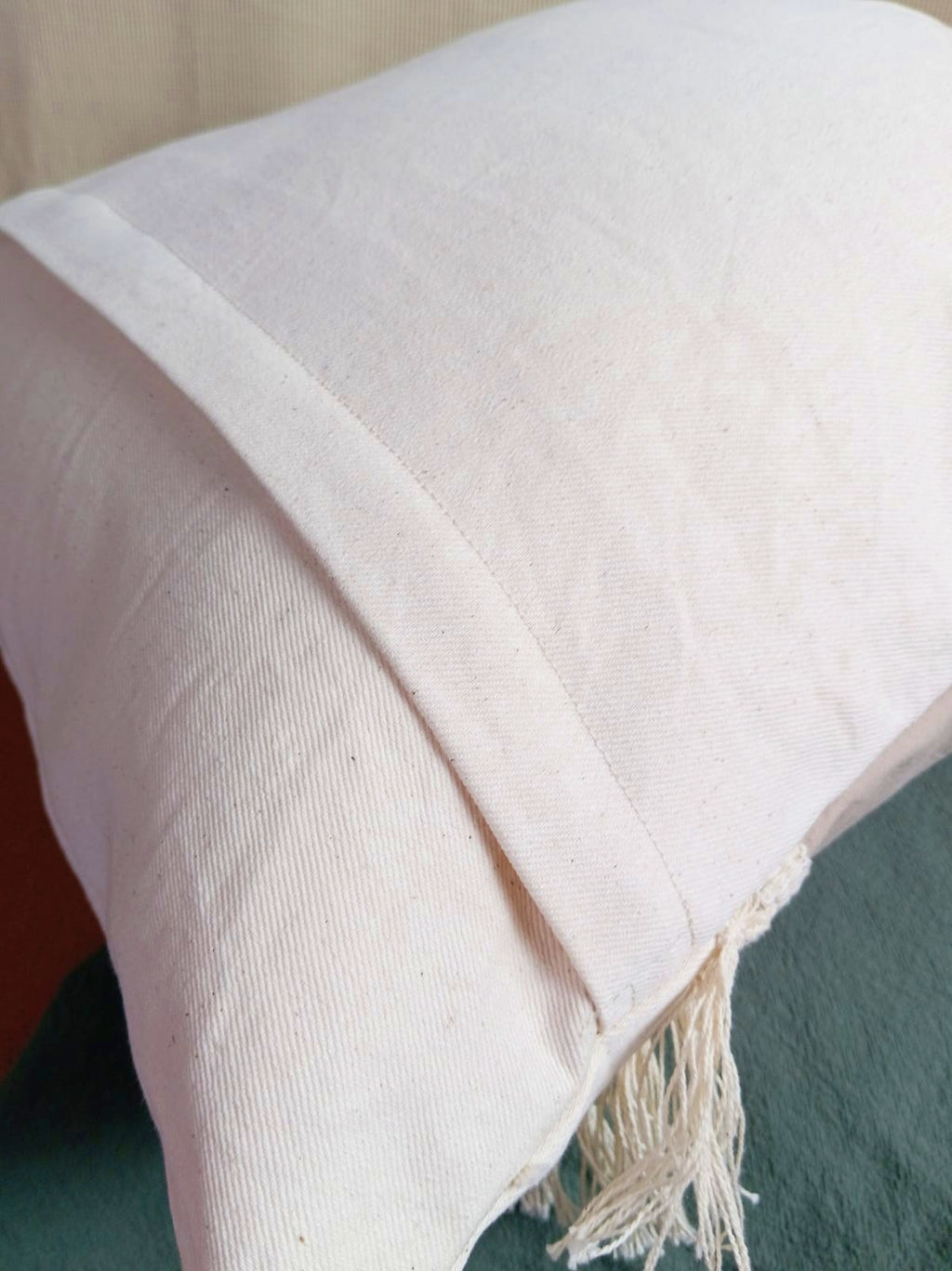 Funda Para Almohadón Boho Flecos 48x48 Rugiada Textil