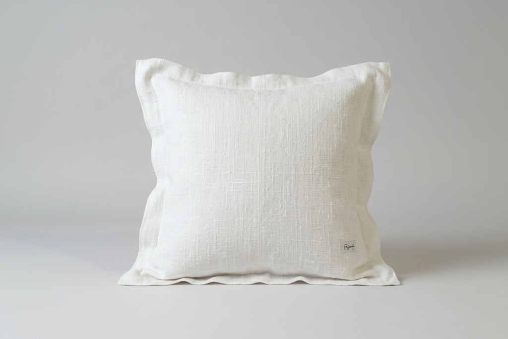almohadon lino blanco rugiada