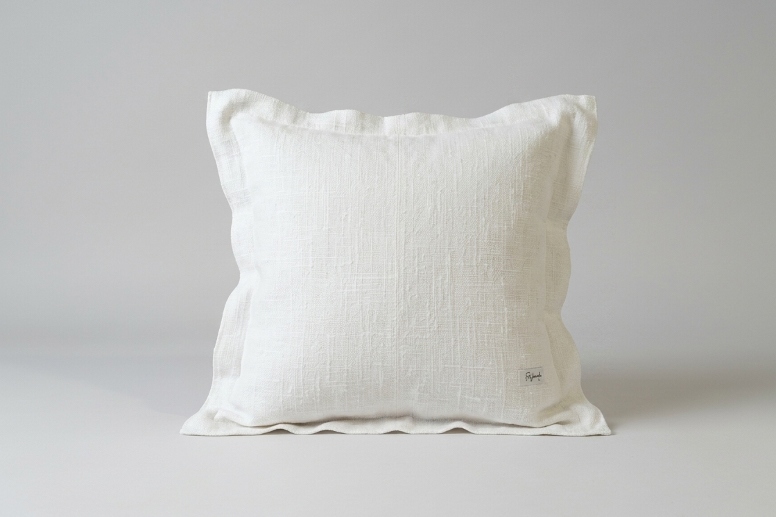 almohadon lino blanco rugiada