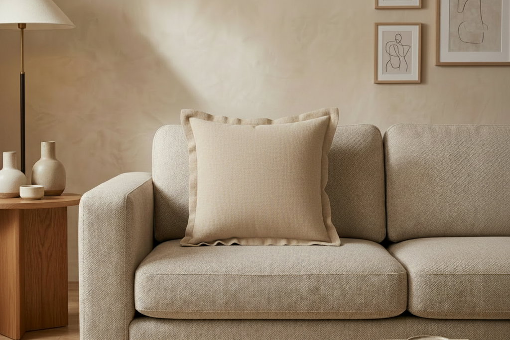 almohadon tusor beige arena 40x40 50x50 60x60