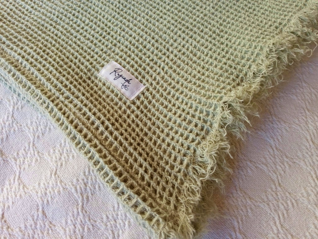 almohadon lienzo tusor verde nido verde malva rugiada textil